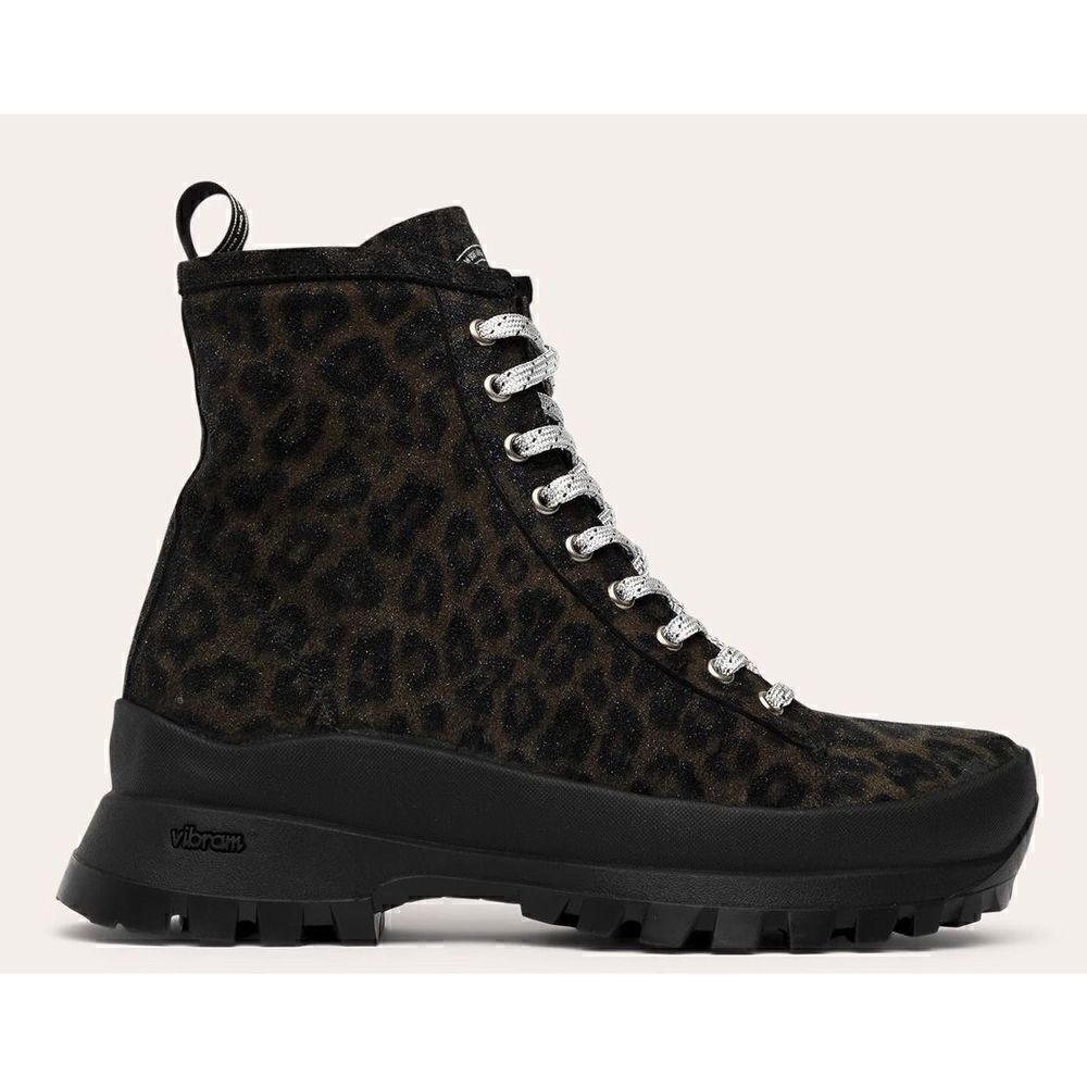 P448 Denise Leopard Print Boot NWOB Size 39